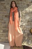 Tasha Cushion Cotton Balloon Barrel Pant Soft Apricot
